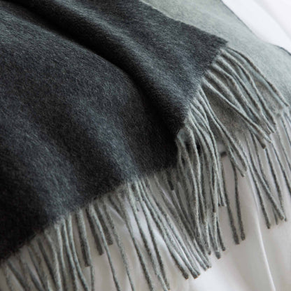 Two-Toned Lambswool Throw Blanket - Last Call