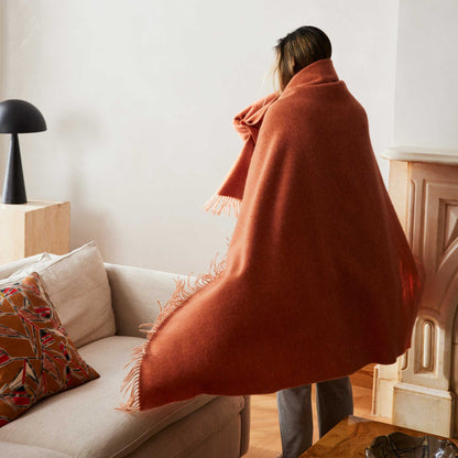 Two-Toned Lambswool Throw Blanket - Last Call