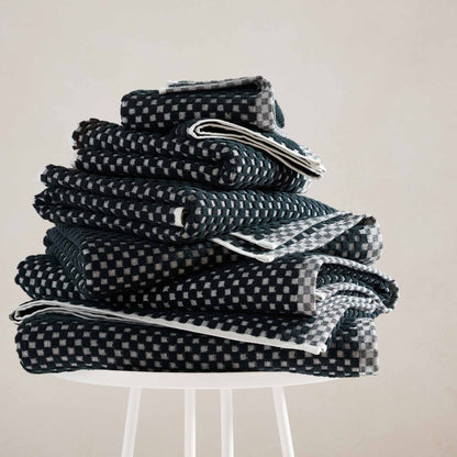 Checkered Jacquard Hand Towels - Last Call