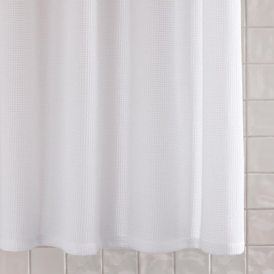 Micro Waffle Shower Curtain