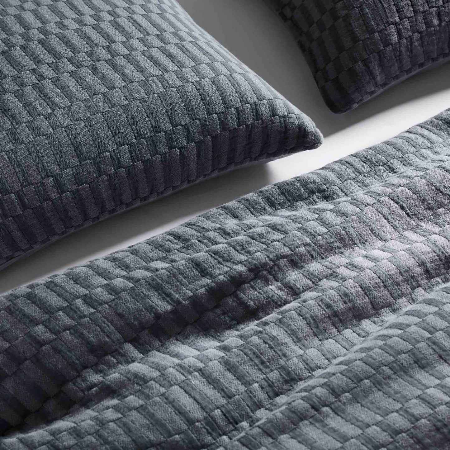 Woven Checkerboard Duvet Set