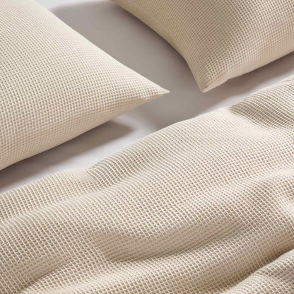Micro Waffle Sham Set