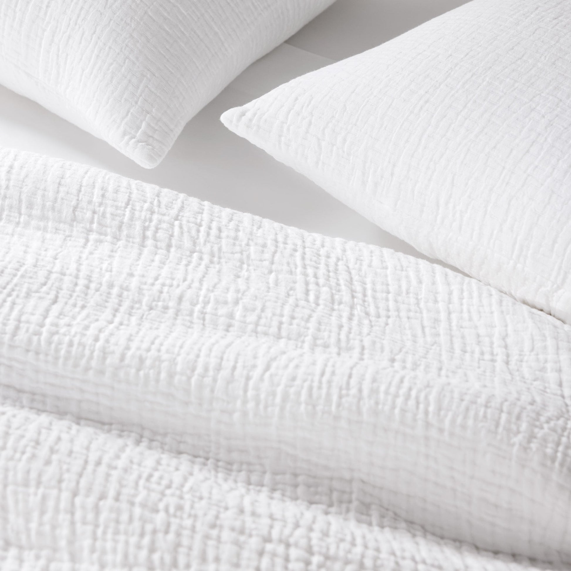 Breezeweave Crinkle Cotton Sham Set
