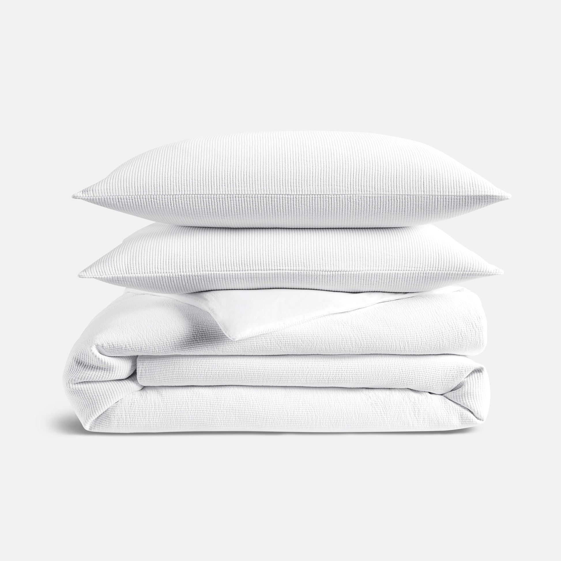 Ribbed Matelasse Duvet Set