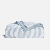 Oxford Stripe in Storm Chambray