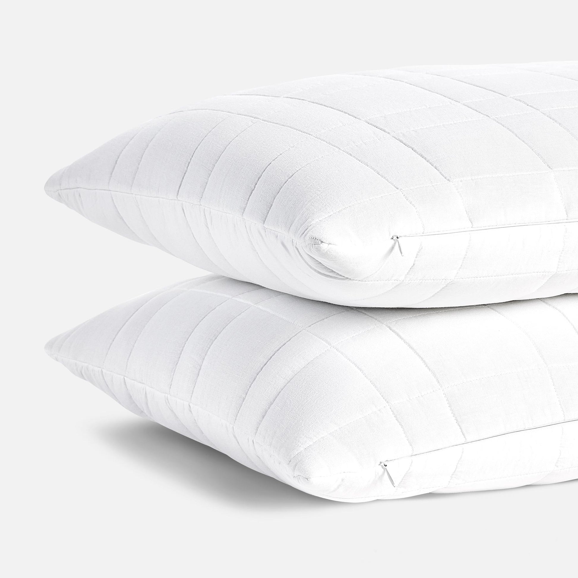 Washed European Linen Quilted Sham Set