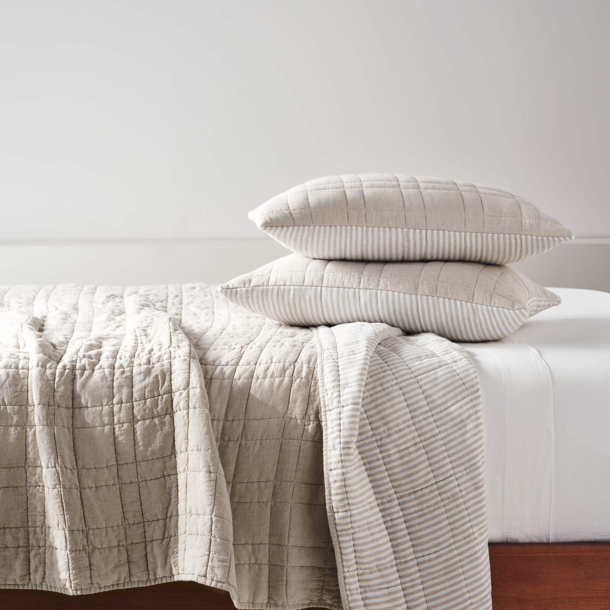Washed European Linen Quilt