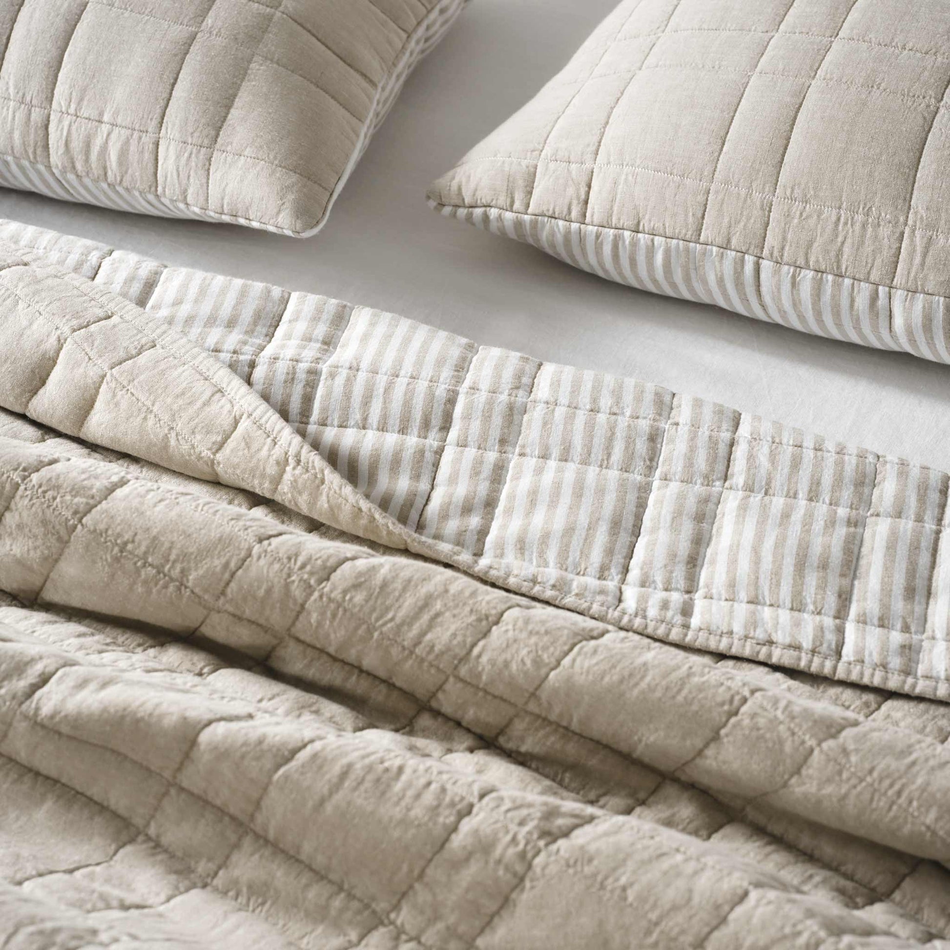 Washed European Linen Quilt