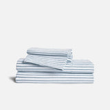 Oxford Stripe in Storm Chambray