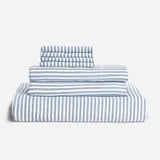 Oxford Stripe in Storm Chambray