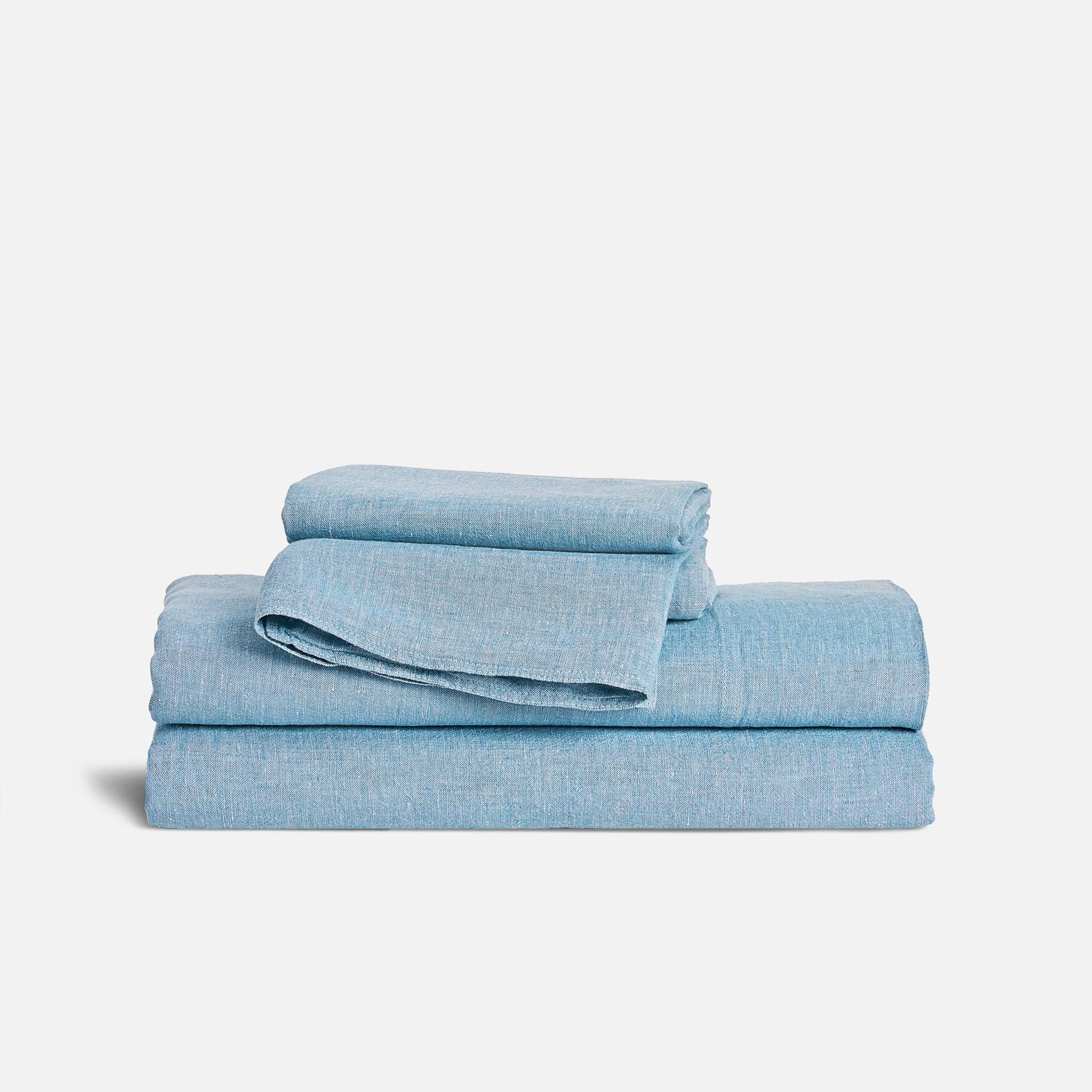 Washed European Linen Core Sheet Set