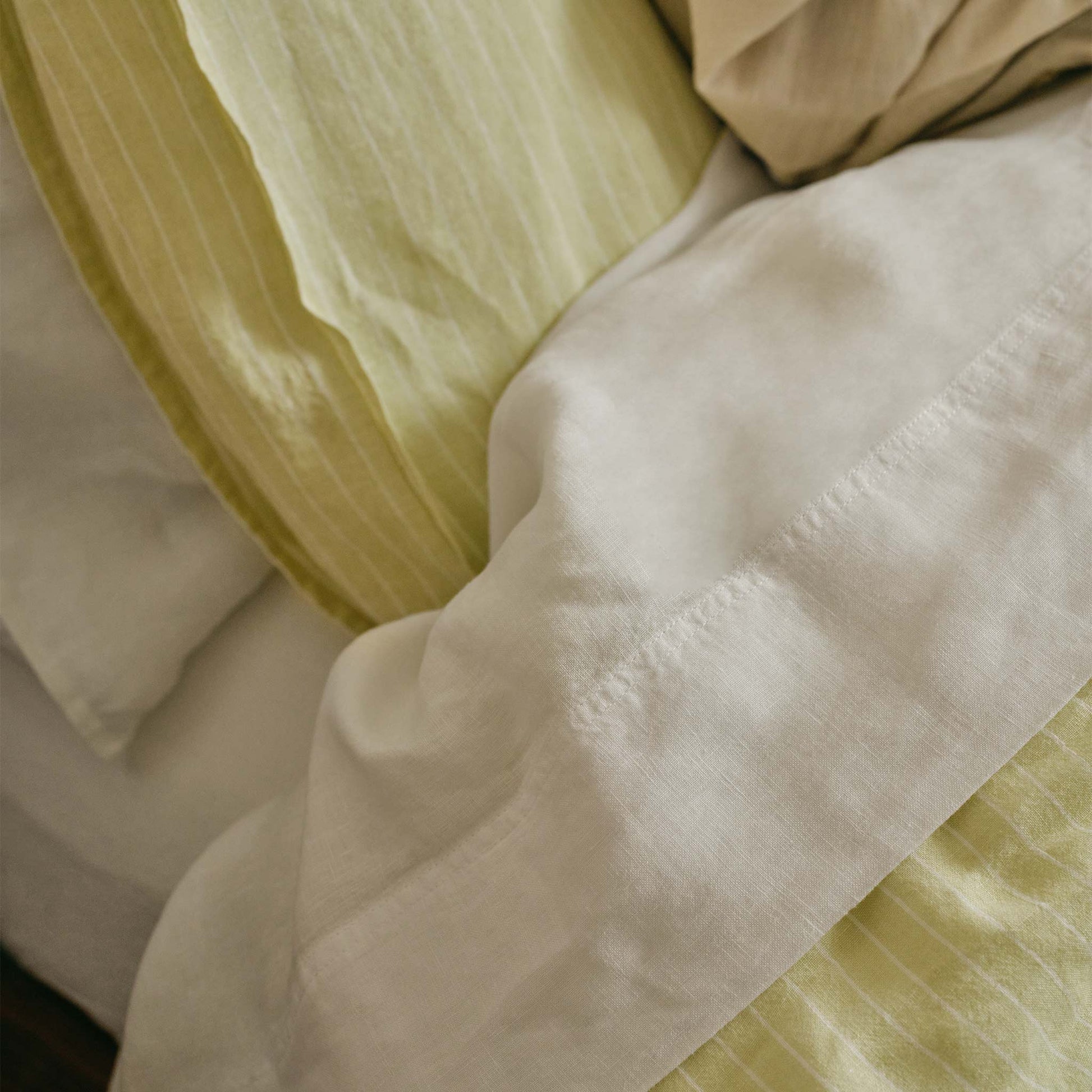 Washed European Linen Core Sheet Set