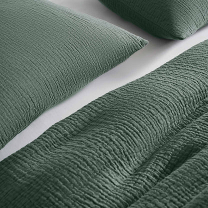 Breezeweave Crinkle Cotton Sham Set