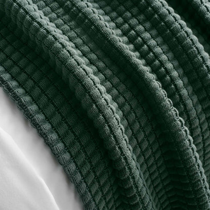 Grid Knit Cotton Throw Blanket - Last Call