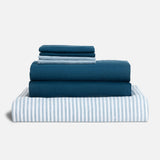 Oxford Stripe Bundle in Storm Chambray
