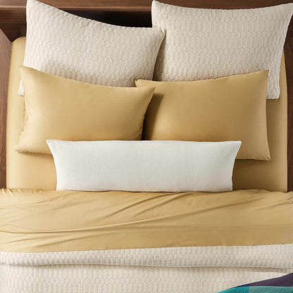 Ribbed Matelasse Lumbar Pillow Cover