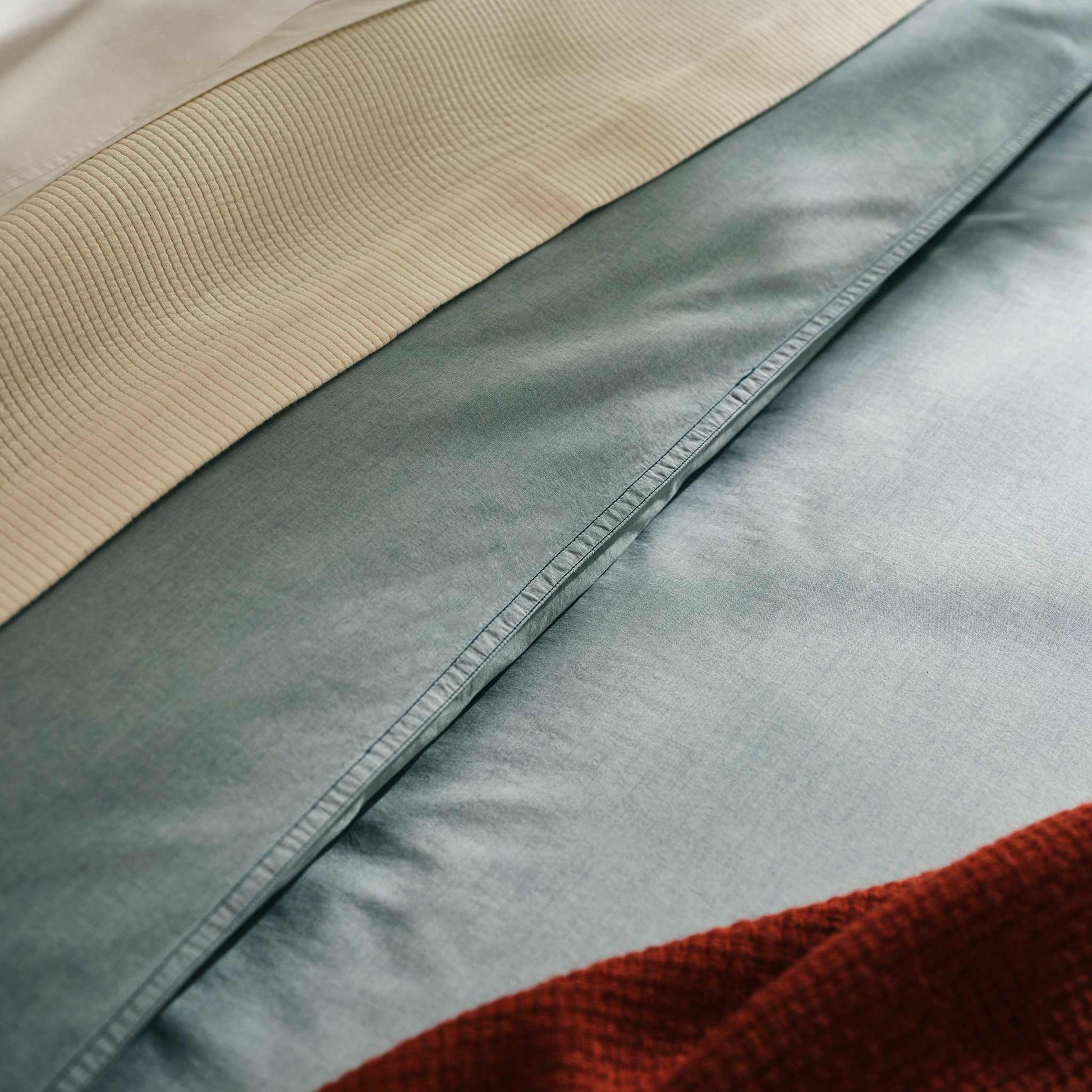 Washed Classic Percale Duvet Cover - Last Call