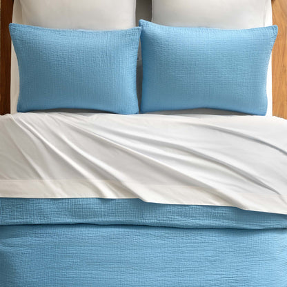 Breezeweave Crinkle Cotton Sham Set