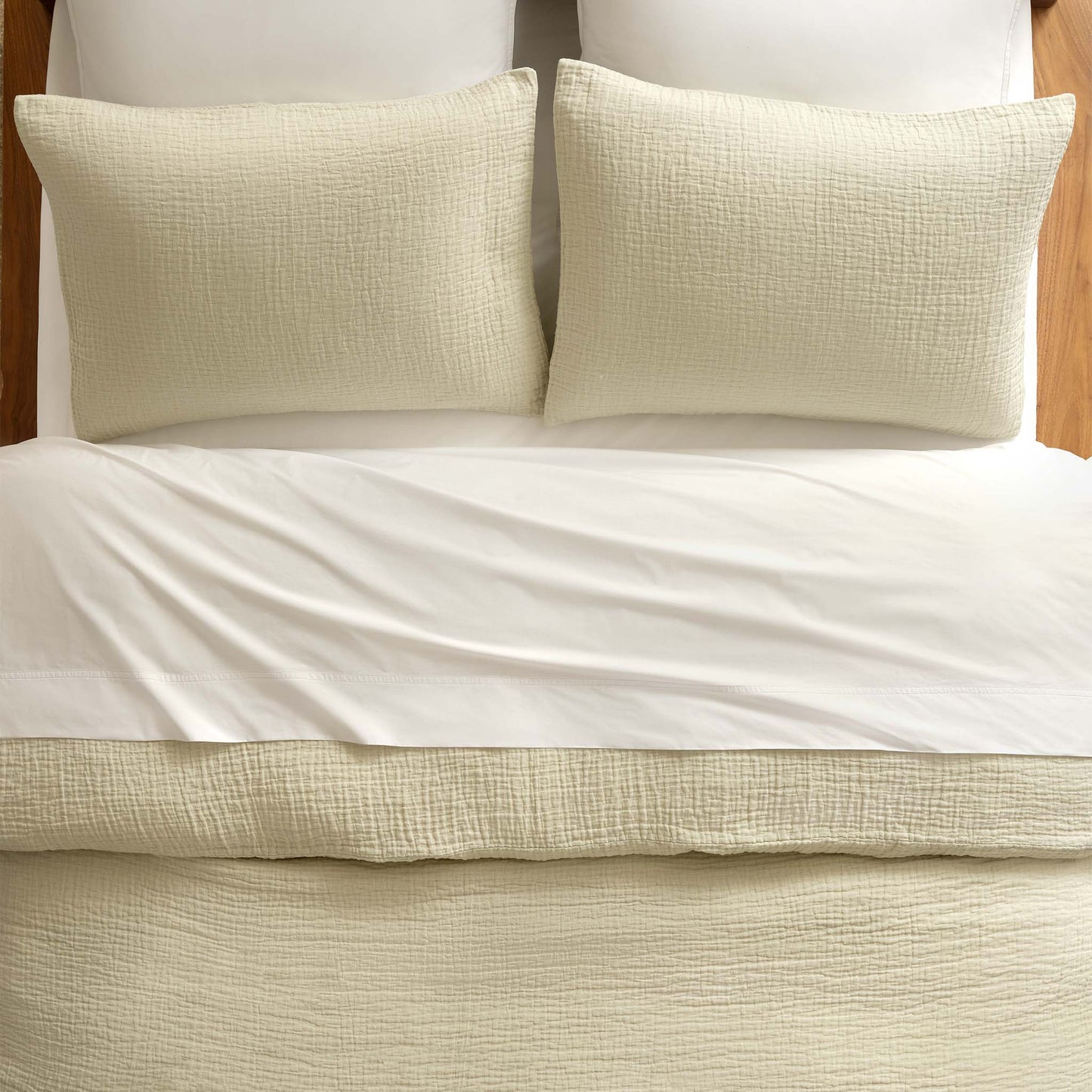 Breezeweave Crinkle Cotton Sham Set