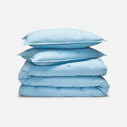 Washed Classic Percale Comforter Set